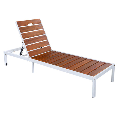 Outdoor Chaise Pool Chair For Reading And Sunbath