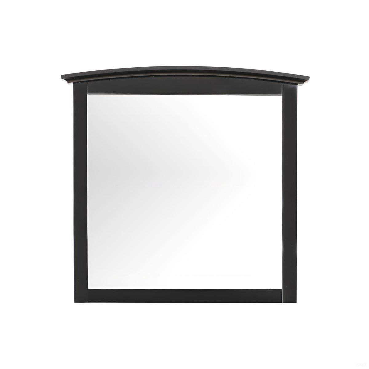 Elegant modern farmhouse wall mirror curved-top black frame low-distortion glass on Tampa Home & Garden Store