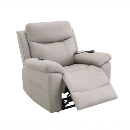 Chriki power motion recliner with lift and massage in beige fabric on Tampa Home & Garden Store