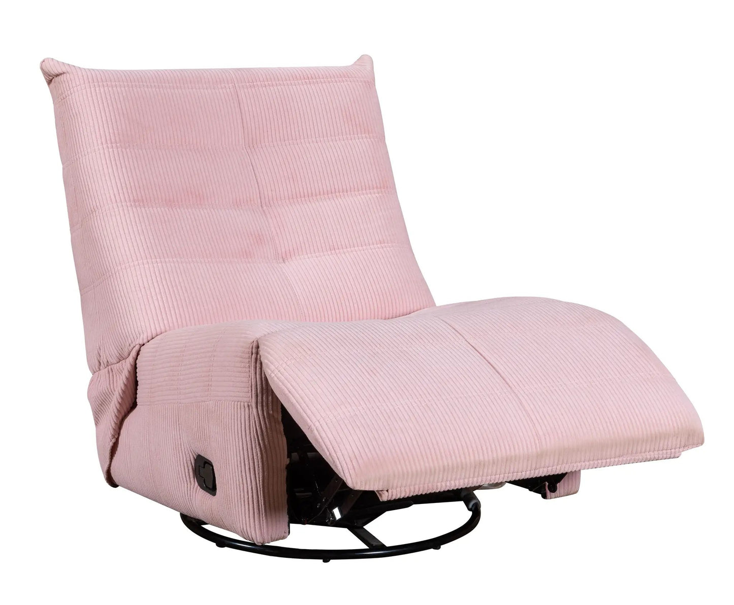 Georgena Contemporary Swivel Glider Recliner pink fabric, Unique Piece Furniture on Tampa Home & Garden Store