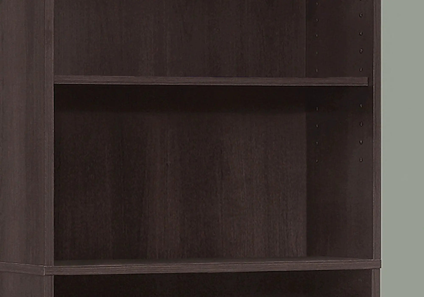 Bookshelf 6-tier dark espresso wood with adjustable shelf holes, Unique Piece Furniture on Tampa Home & Garden Store