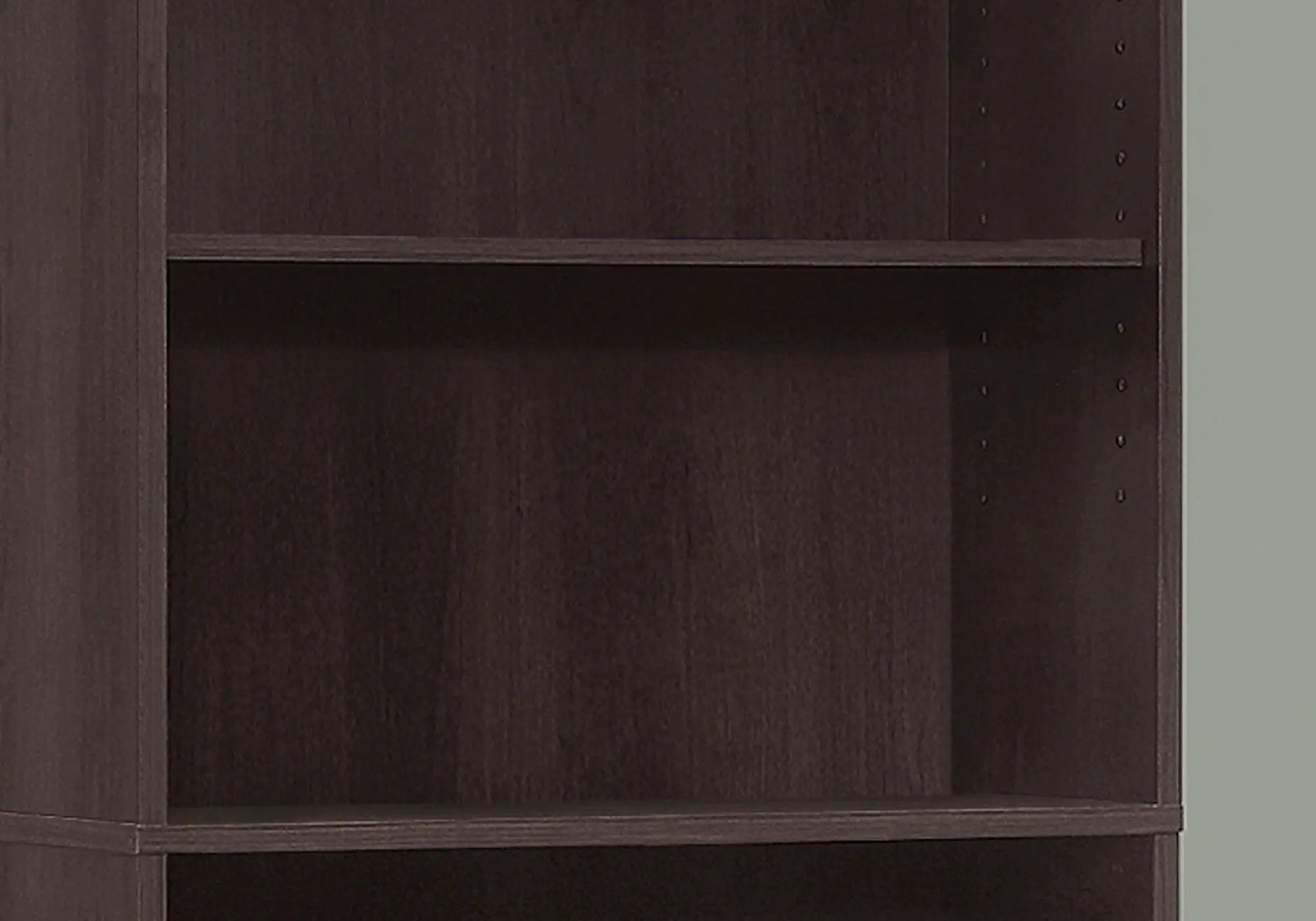 Bookshelf 6-tier dark espresso wood with adjustable shelf holes, Unique Piece Furniture on Tampa Home & Garden Store