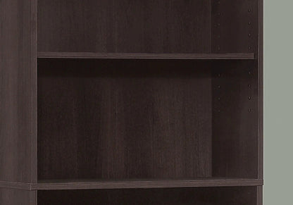 Bookshelf 6-tier dark espresso wood with adjustable shelf holes, Unique Piece Furniture on Tampa Home & Garden Store