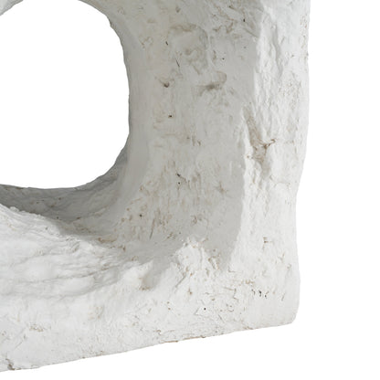 Lyra Outdoor Patio Karst Cave Inspired MGO Side Table white finish HouseOfZazla on Tampa Home & Garden Store