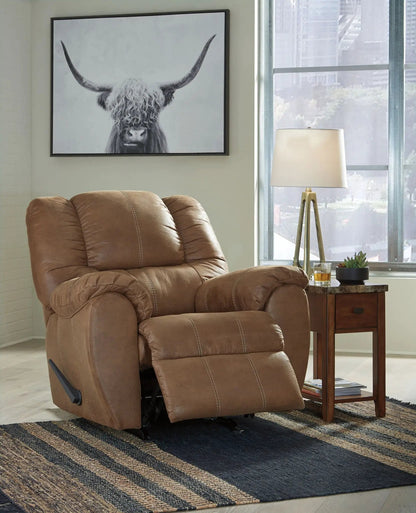 McGann - Rocker Recliner, brown leather rocker chair by Unique Piece Furniture on Tampa Home & Garden Store