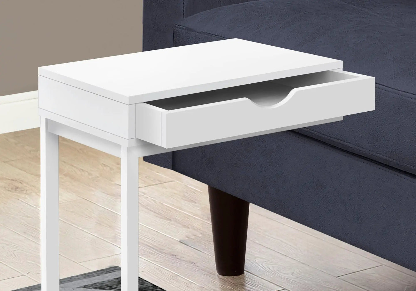 Accent Table C Shaped Contemporary Elegant Design