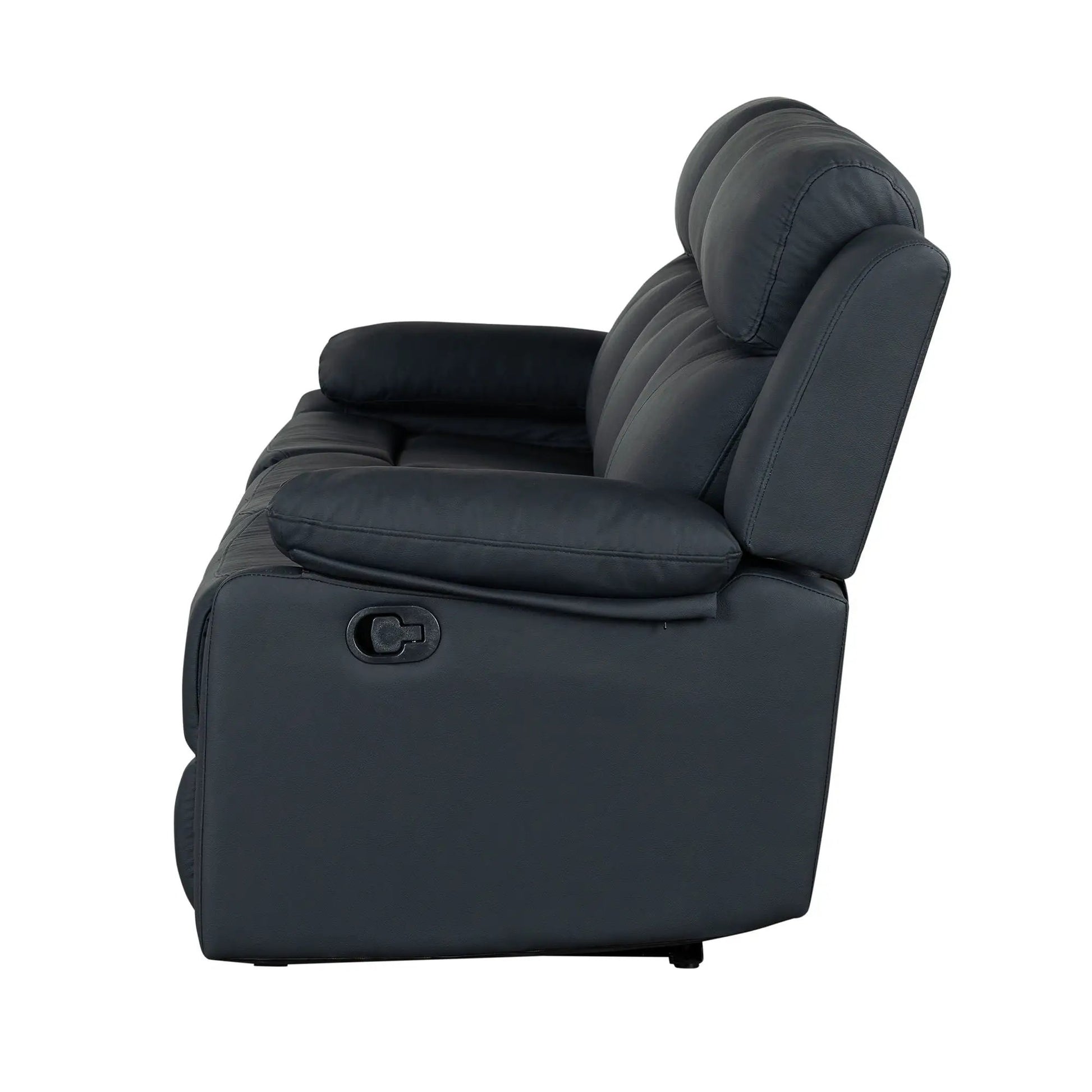 Blanche reclining sofa in dark grey leather with LED lights by Unique Piece Furniture on Tampa Home & Garden Store
