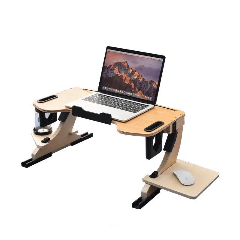 Home Fashion Wooden Computer Folding Table wood finish by FLIPSTYLEZLLC with foldable legs on Tampa Home & Garden Store