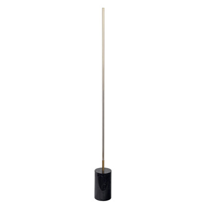 Prism LED floor lamp with on/off switch, gold metal stem and black marble base on Tampa Home & Garden Store