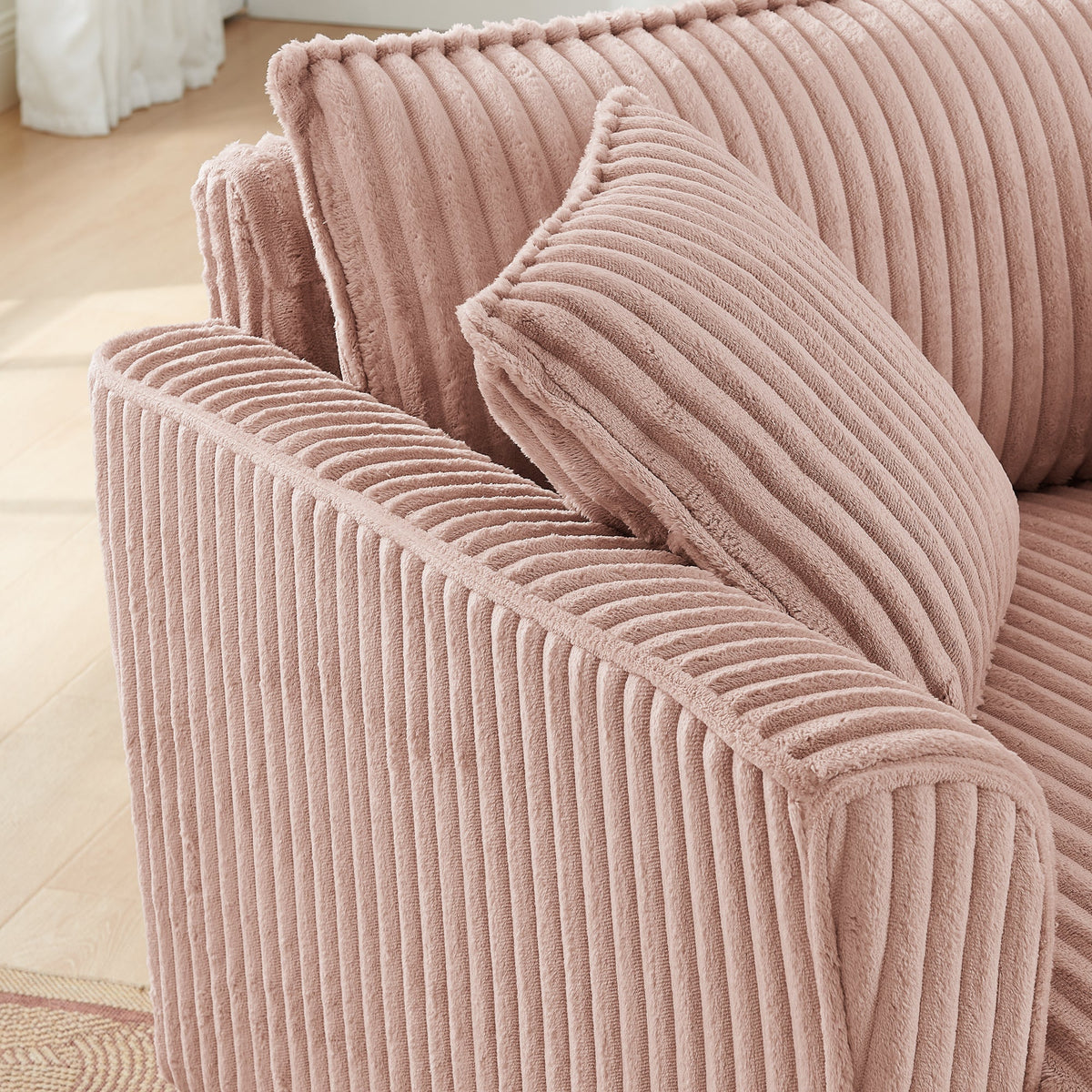 Premium Corduroy Lazy Sofa Chair and Backrest
