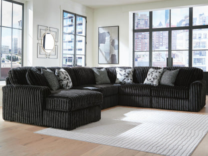 Midnight Madness Sectional and Jumbo Corduroy
