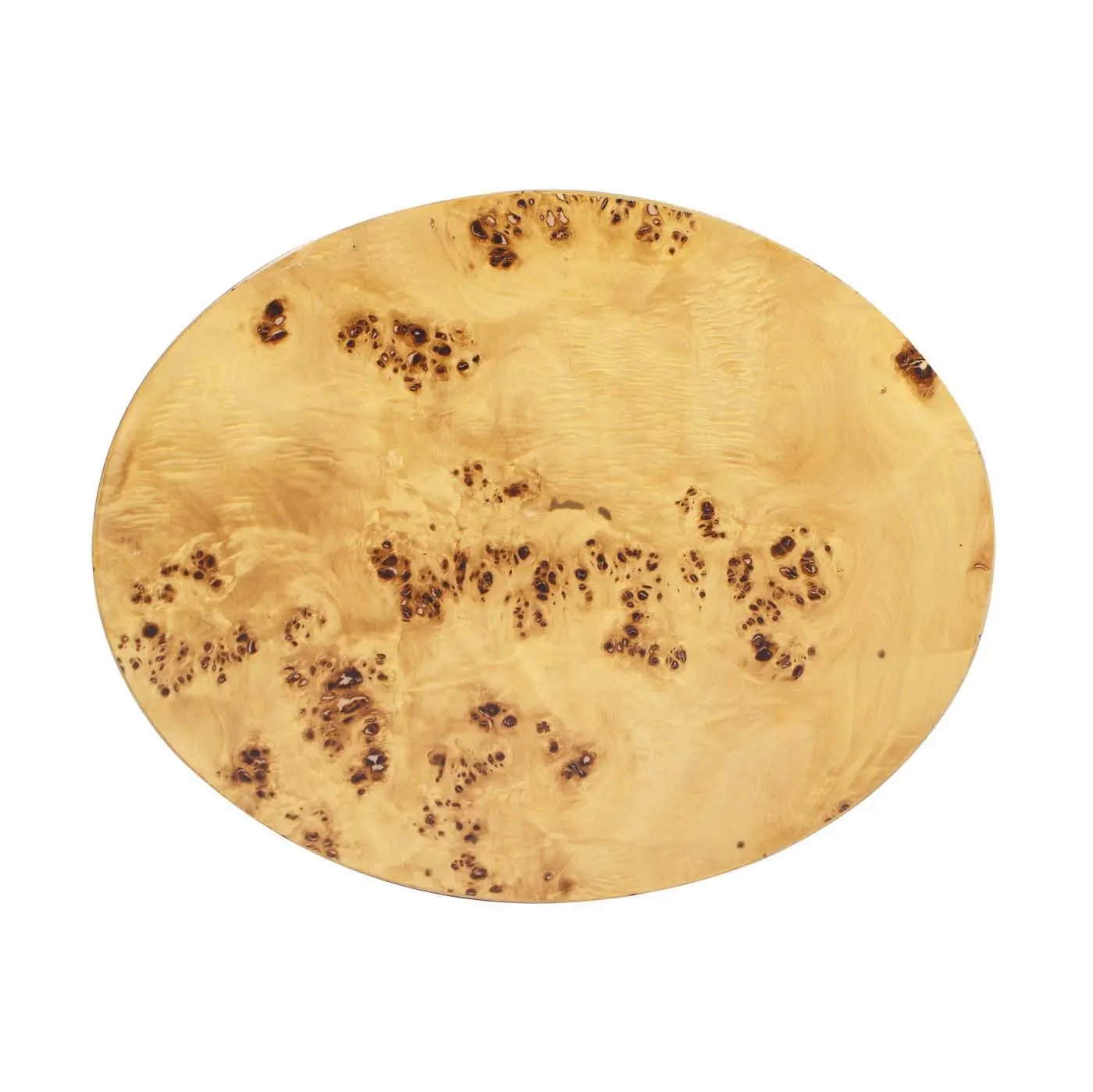 Nebula Accent Oval Pillar Side Table burl wood finish by Unique Piece Furniture on Tampa Home & Garden Store