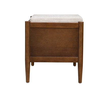 Accent Storage Bench With Upholstered Cushion