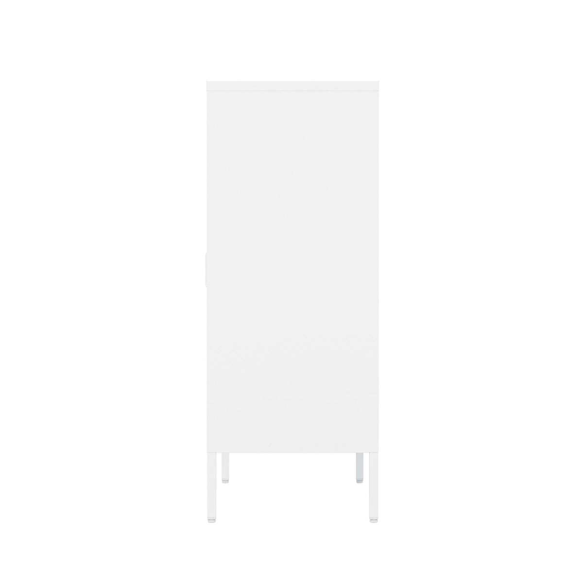 Accent Cabinet with Adjustable Shelves white steel finish by HouseOfZazla on Tampa Home & Garden Store