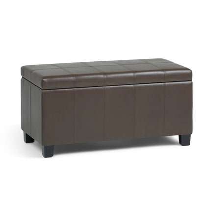 Dover Upholstered Storage Ottoman Bench with Lid
