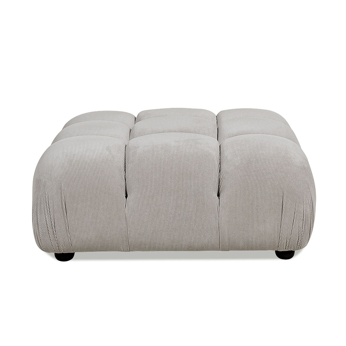 Bubble Modular Modern Cocktail Ottoman beige corded fabric, HD foam by HouseOfZazla on Tampa Home & Garden Store