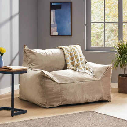 Allea Bean Bag Chair With Armrests For Two