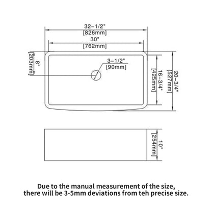 Farmhouse apron-front undermount sink, single bowl with arch edge design HouseOfZazla on Tampa Home & Garden Store