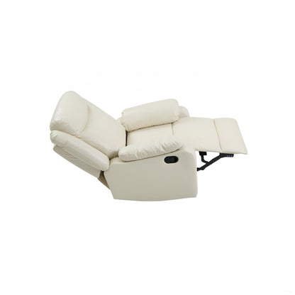 Dark Brown Manual Rocker Recliner and Padded Arms