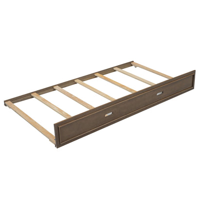 Daybed with storage drawer in dark wood finish with slatted bed base HouseOfZazla on Tampa Home & Garden Store