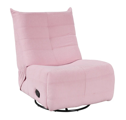 Georgena Contemporary Swivel Glider Recliner pink corduroy chair by Unique Piece Furniture on Tampa Home & Garden Store