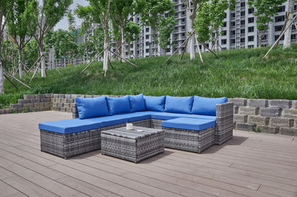 Stylish Outdoor Patio Sofa and Thick Cushion Set