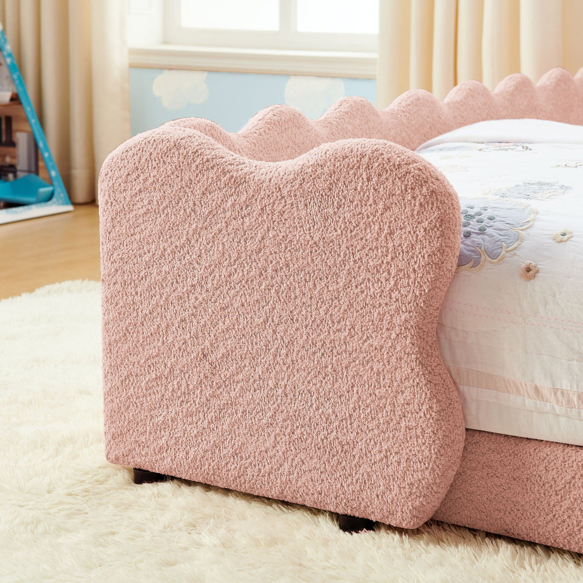 Toddler Dinosaur Bed and Safety Guardrail