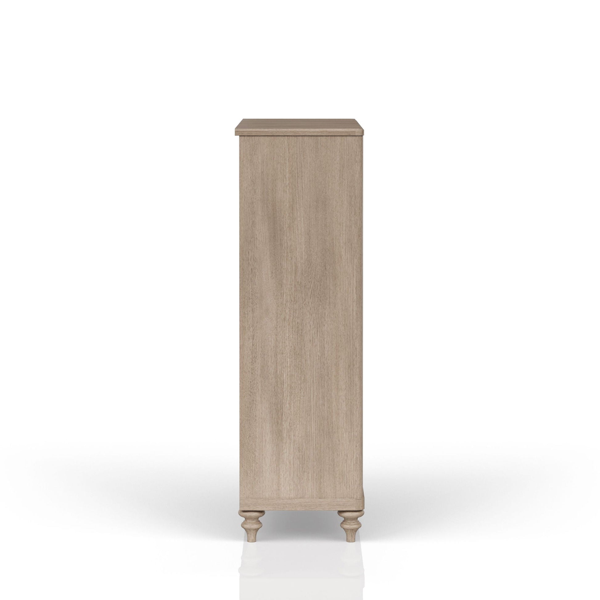 2-drawer sand finish nightstand with turned legs from HouseOfZazla Queen Canopy Bedroom Set on Tampa Home & Garden Store