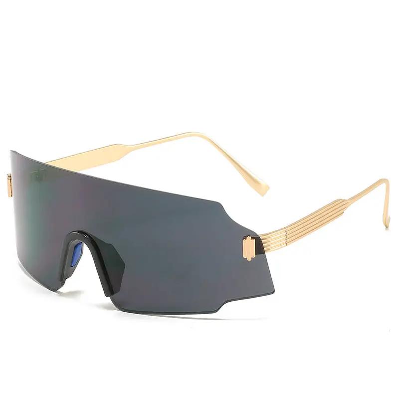 Outdoor Sports Cycling Glasses by FLIPSTYLEZLLC with gold frame and blue mirrored lens on Tampa Home & Garden Store