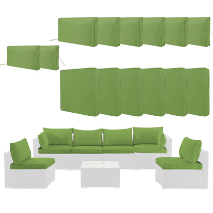 14 Pack Wicker Sofa Cushion and Back Covers
