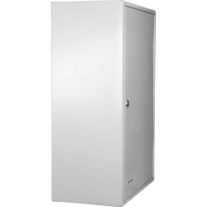 Adjustable key cabinet with lock, silver metal storage by Unique Piece Furniture on Tampa Home & Garden Store