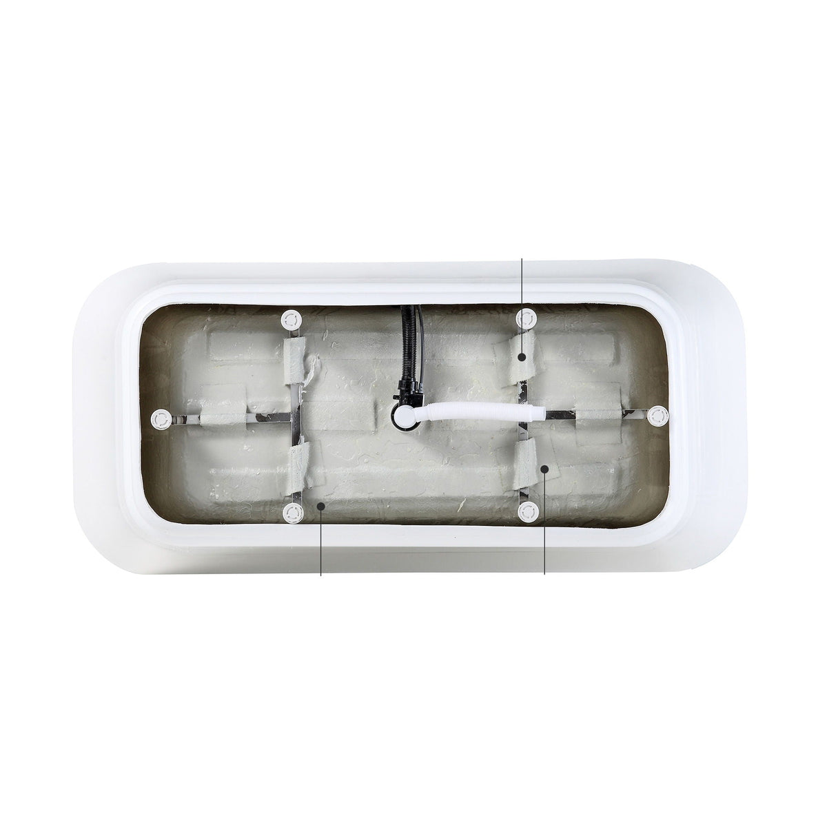 Glossy white freestanding bathtub with drain, HouseOfZazla on Tampa Home & Garden Store