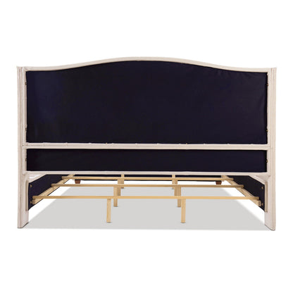 Solid Upholstered Bed Frame and Headboard Set