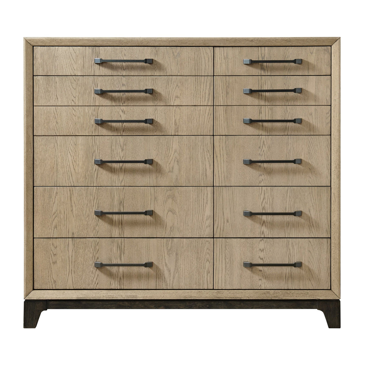 Master Chest 10-drawer dresser in brown wood with metal bar pulls HouseOfZazla on Tampa Home & Garden Store