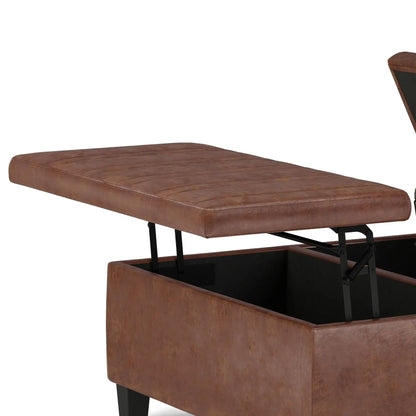 Ellis Coffee Table Storage Ottoman Contemporary