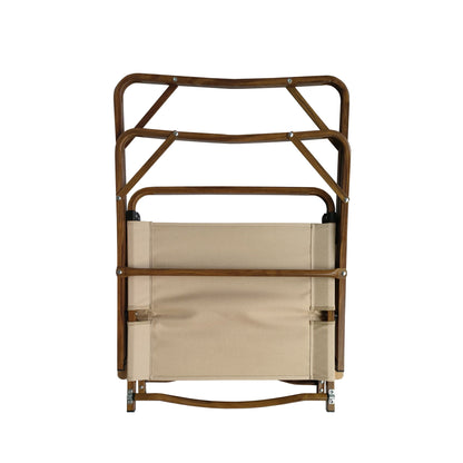 Foldable And Portable Chair Set Of Four Brown