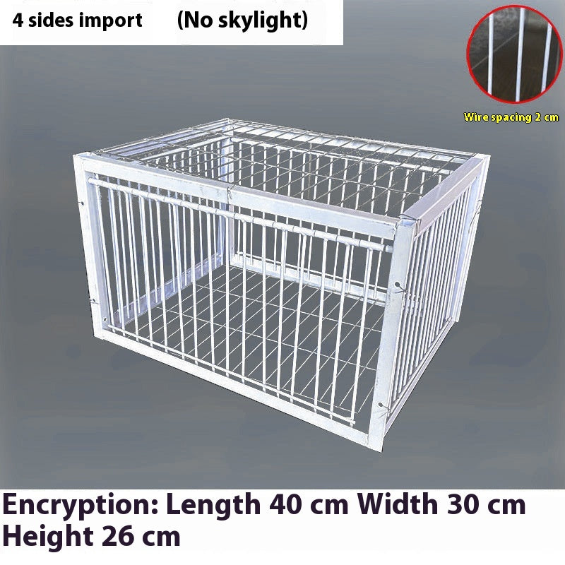 Pigeon Active Network Door Encrypted Return Cage, silver metal, 40x30x26 cm on Tampa Home & Garden Store