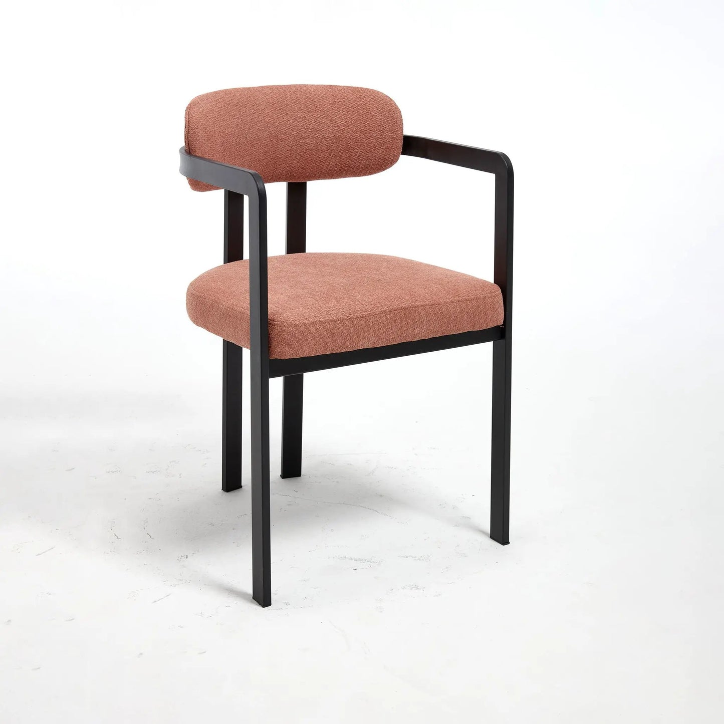 Dining Arm Chairs Set of 2 with Matte Metal Legs
