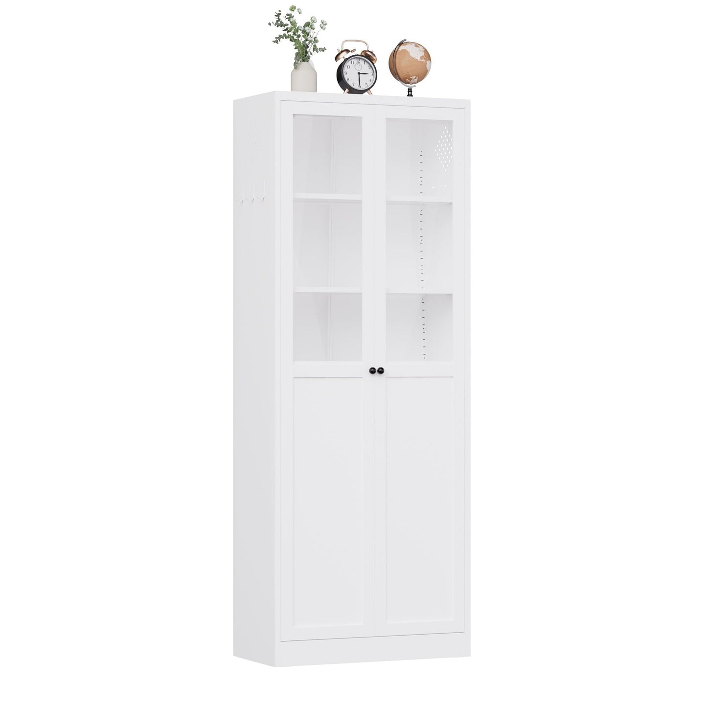 Tall Metal Pantry Cabinet and Adjustable Shelves