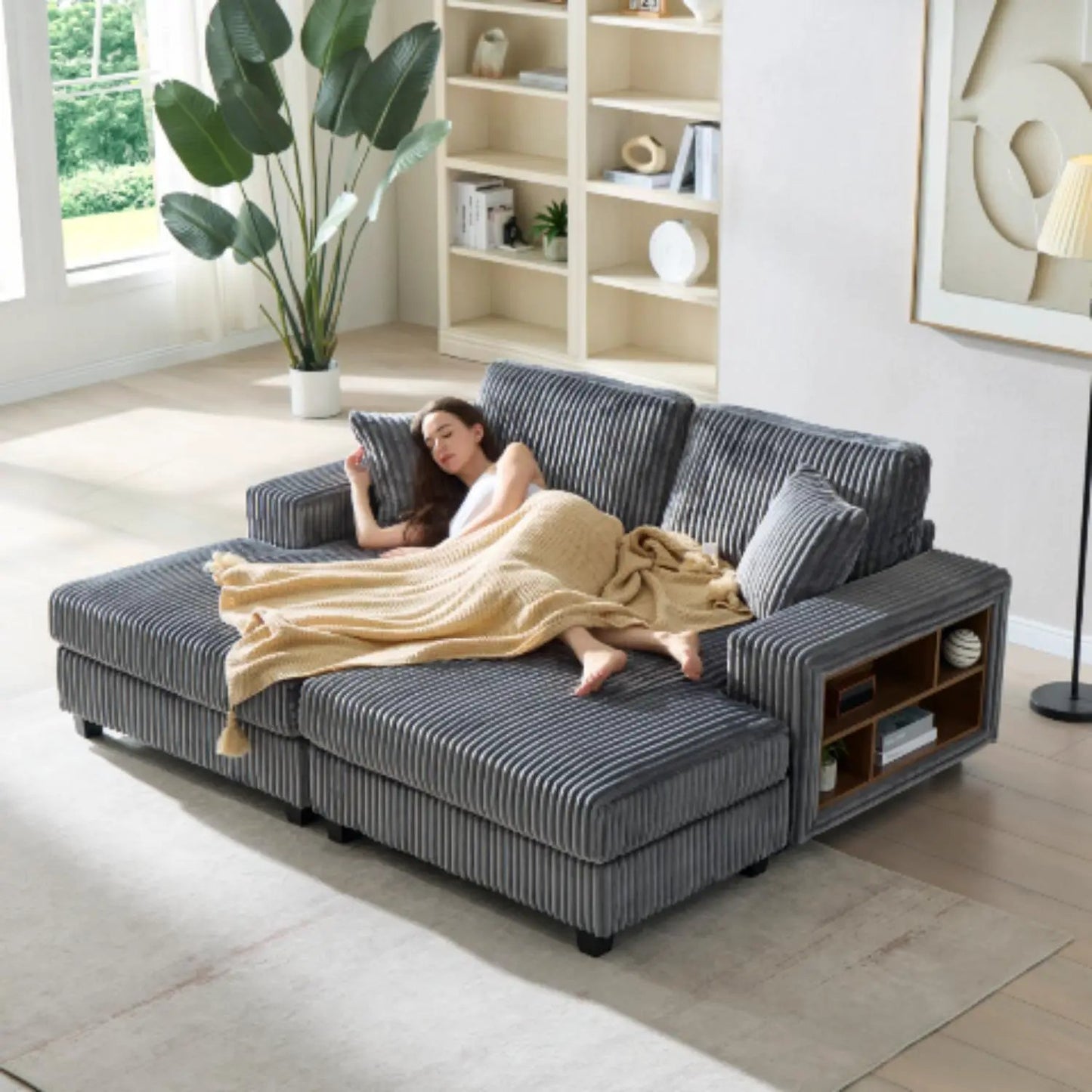Convertible Sectional Sofa Sleeper for Lounge