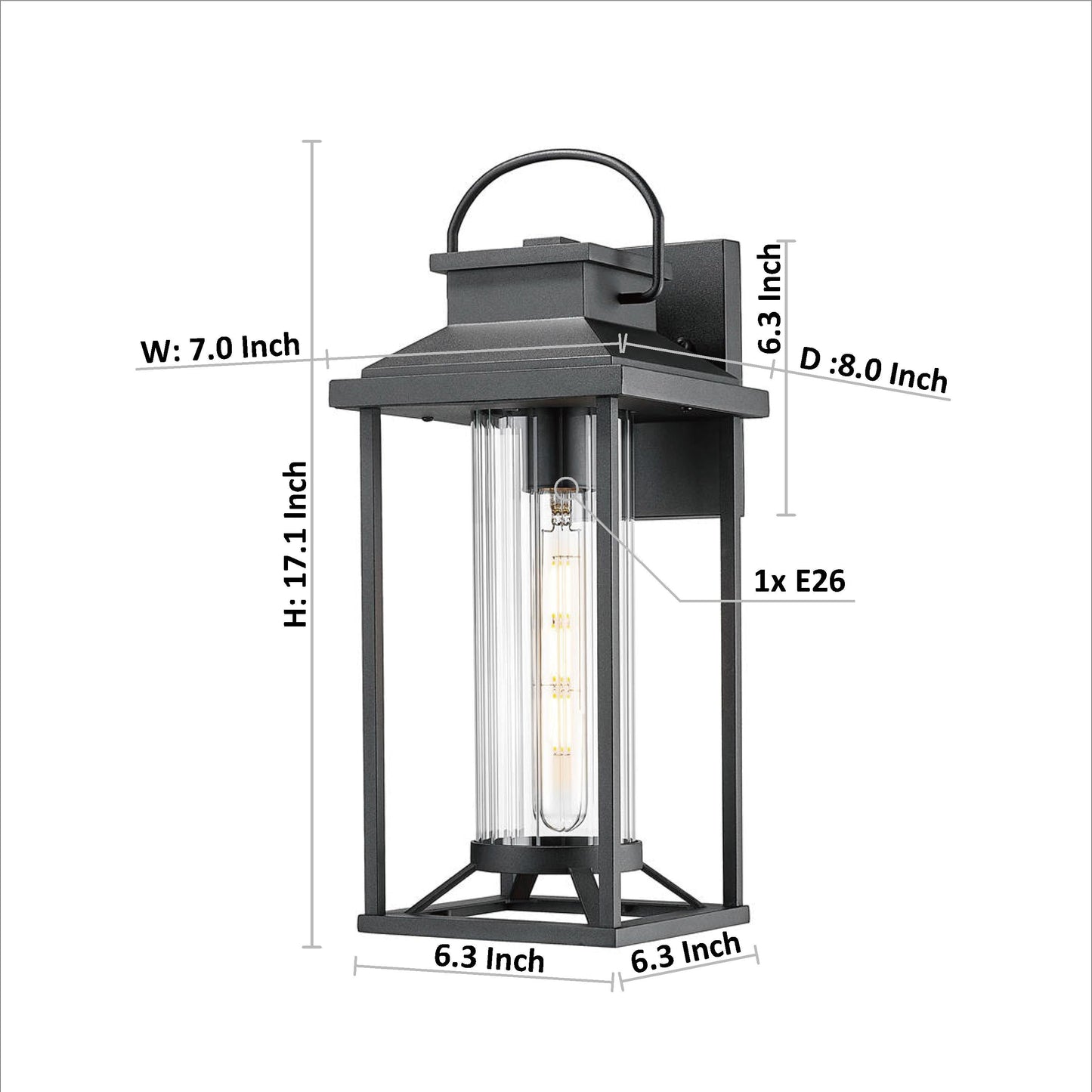 Textured Metal Porch and Rustproof Outdoor Lights