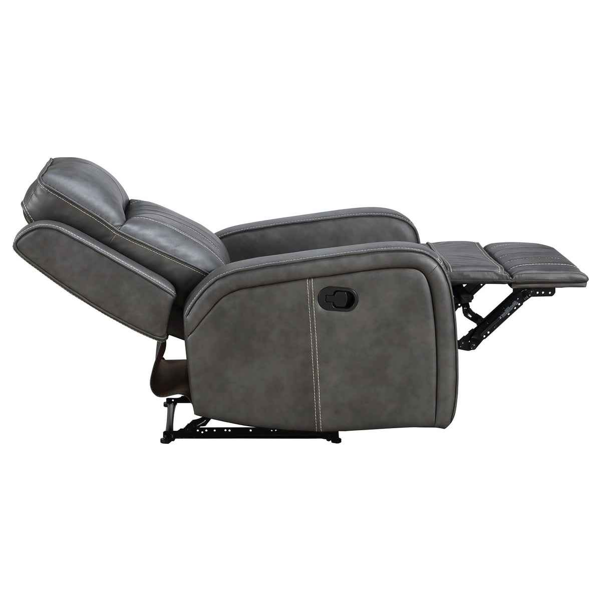 Forrest Gray Recliner Chair with Tufted Back