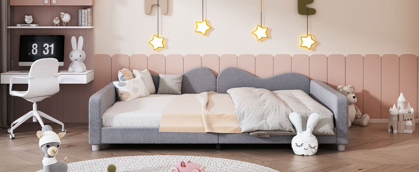 Modern Sherpa Daybed and Cloud Shaped Backrest