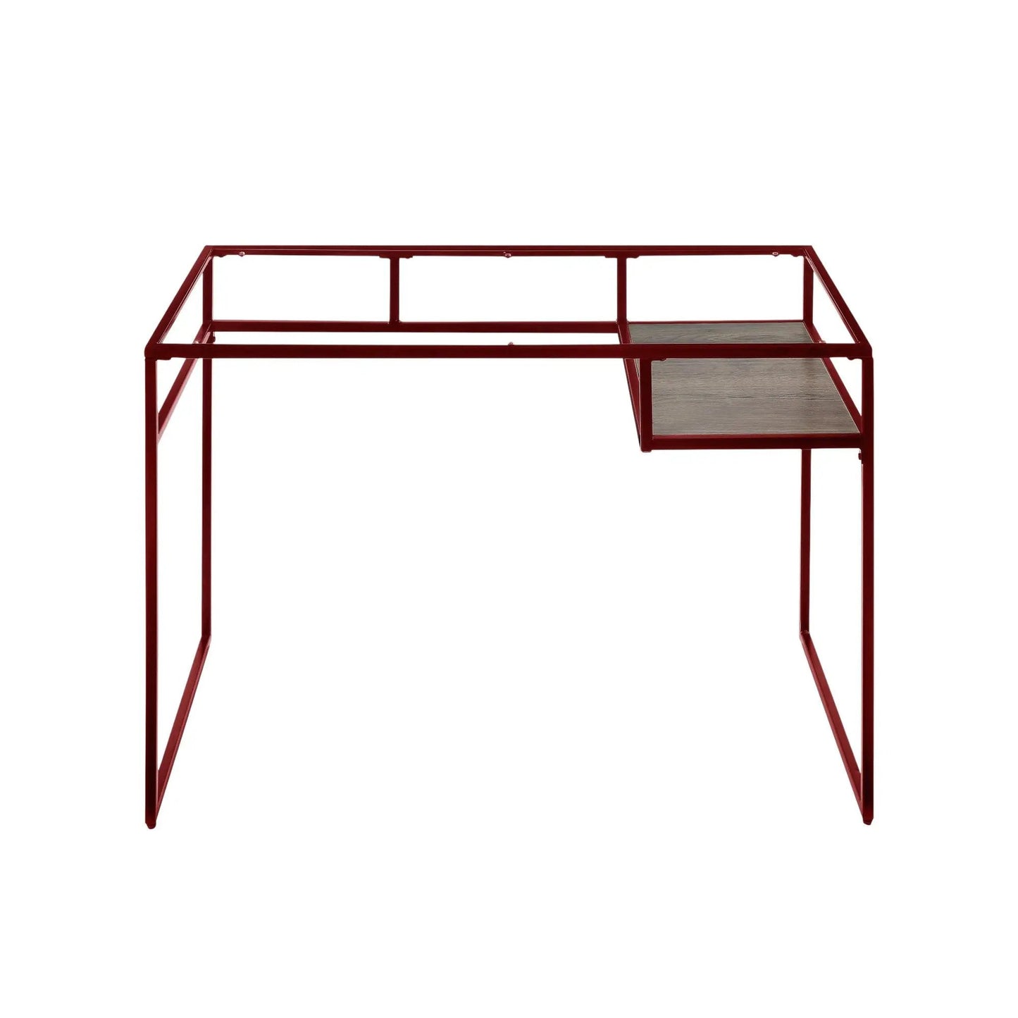 Yasin Glass Top Writing Desk Modern Style