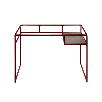 Yasin Glass Top Writing Desk Modern Style