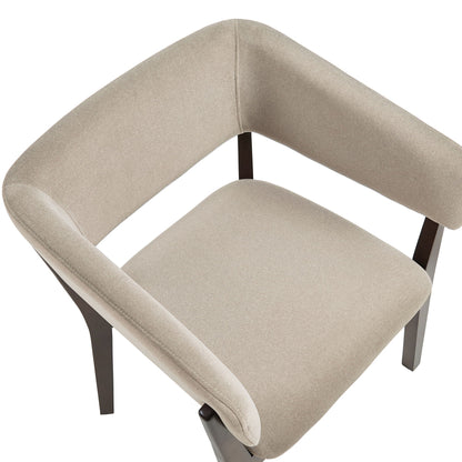 Blake Solid Beech Wood Modern Dining Armchair