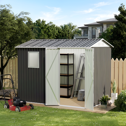 9 X 6 Ft Metal Shed With Window and Storage