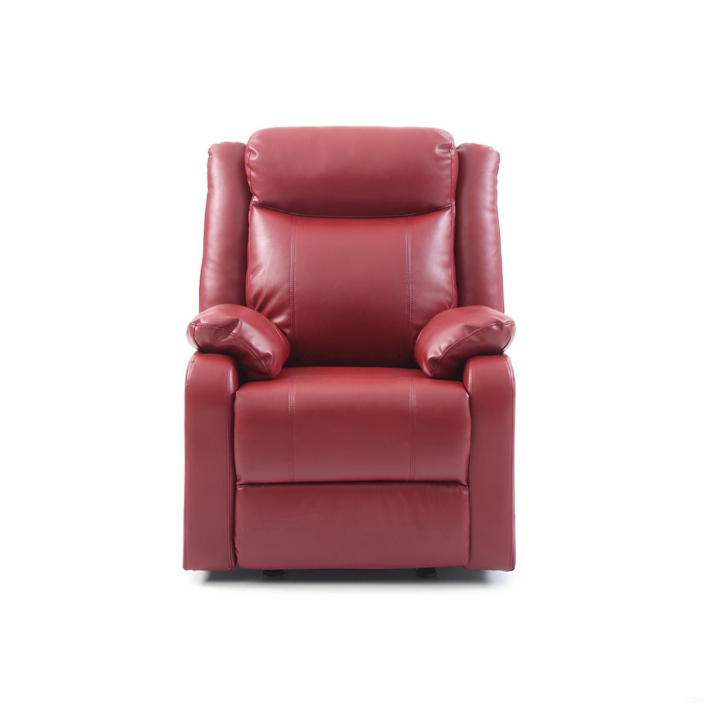 Dark Brown Manual Rocker Recliner and Padded Arms