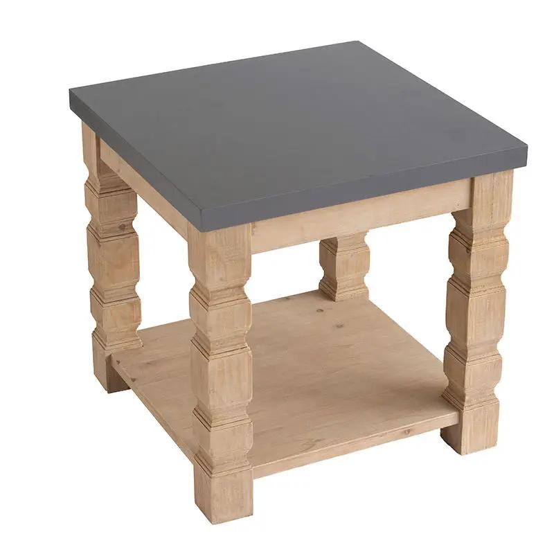 Rustic Modern Console Table With Concrete Top