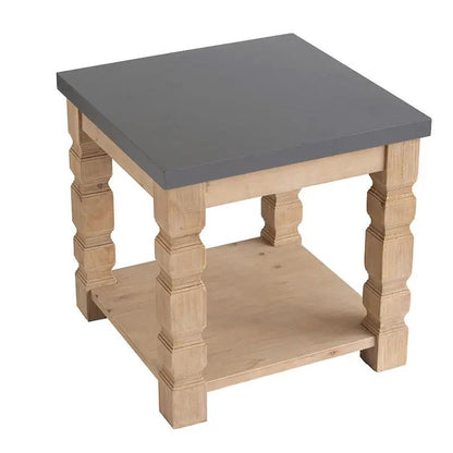 Rustic Modern Console Table With Concrete Top